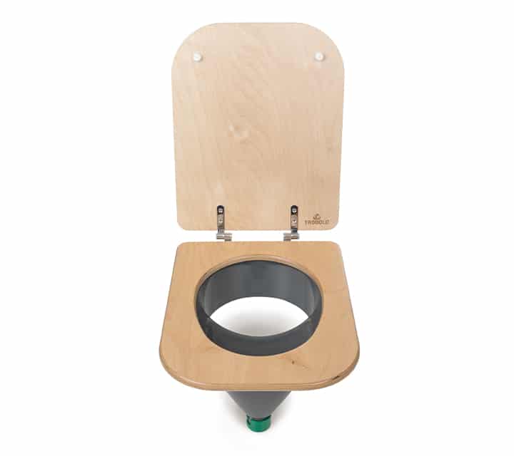 Insert pour toilettes séparatrices (blanc ou gris) & siège de toilettes