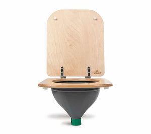 Trenntoiletten Einsatz (weiss oder grau) & Toilettensitz