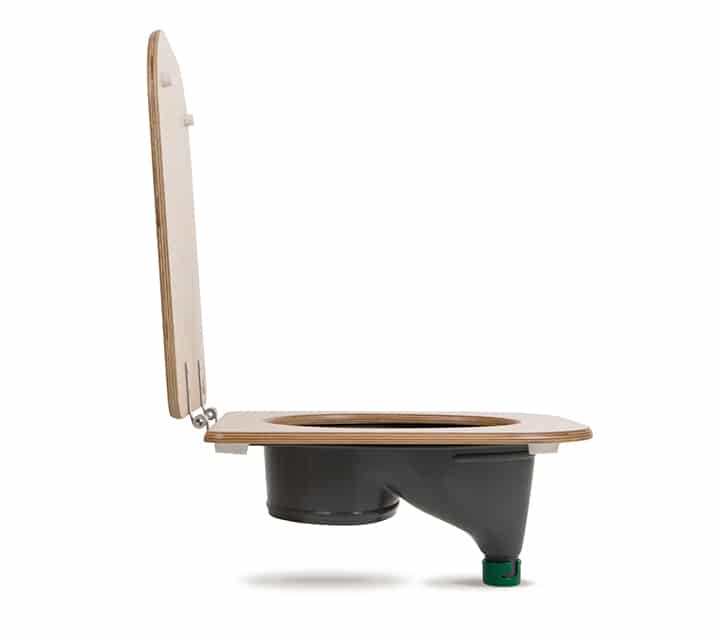 Insert pour toilettes séparatrices (blanc ou gris) & siège de toilettes