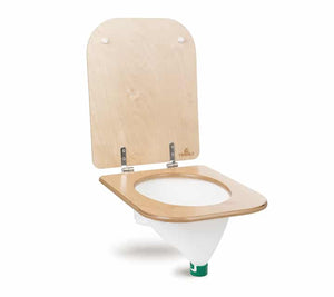 Trenntoiletten Einsatz (weiss oder grau) & Toilettensitz