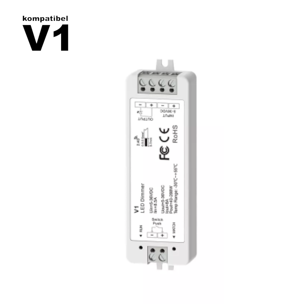 Funkempfänger 1 Kanal, LED-Dimmer, bis 48 Watt (V1 kompatibel)