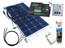Laden Sie das Bild in den Galerie-Viewer, 110 Watt Wohnmobil Camping Solaranlage, 12 Volt SET