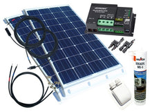 Laden Sie das Bild in den Galerie-Viewer, 220 Watt Wohnmobil Camping Solaranlage 12 Volt SET