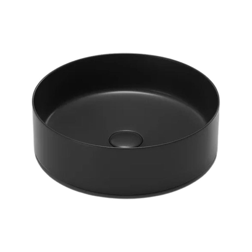Spülbecken schwarz Keramik, inkl. Abfluss