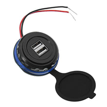 Laden Sie das Bild in den Galerie-Viewer, USB Einbauelement, Eingang: 12-24V Ausgang: 2x 3.1A USB
