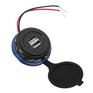 USB Einbauelement, Eingang: 12-24V Ausgang: 2x 3.1A USB