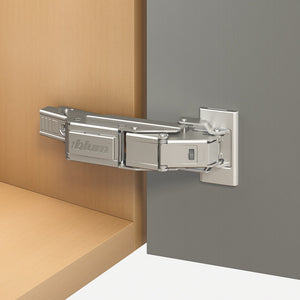 Scharnier 110° ideal für Schranktüren, 8-14mm Wandstärken, mit Dämpfung