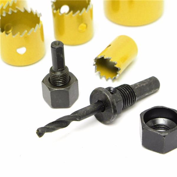 8-piece crown drill set