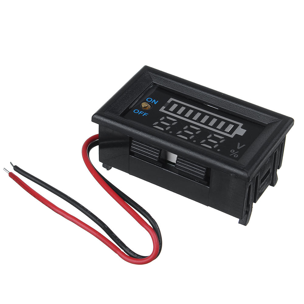 Voltmeter weiß mit Chromrand 12V 24V Spannungs Batterieanzeige Anzeig,  29,99 €