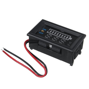 12V Voltmeter inkl. optischer Anzeige, Batterieanzeige, Stromanzeige