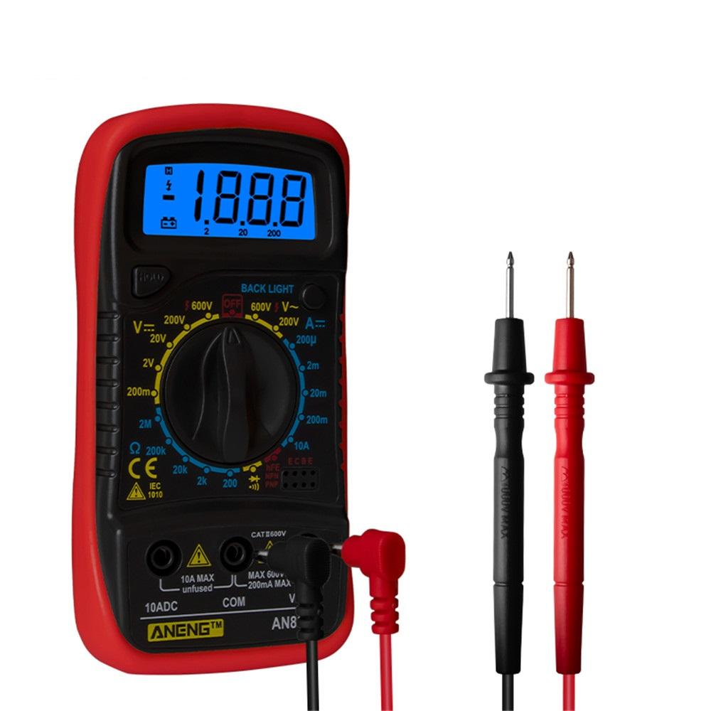 Digitales LCD-Multimeter, Voltmeter, Amperemeter, AC DC, OHM