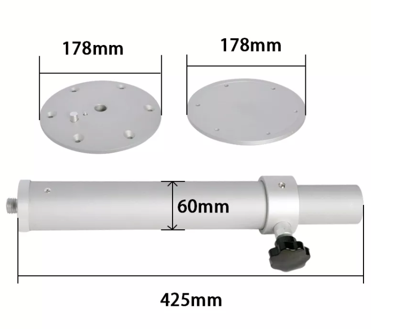 Extendable table leg with locks