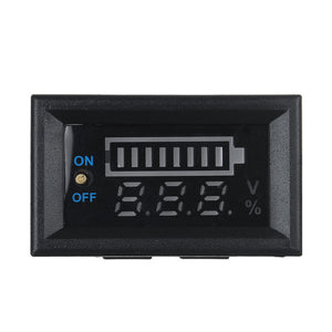 12V Voltmeter inkl. optischer Anzeige, Batterieanzeige, Stromanzeige