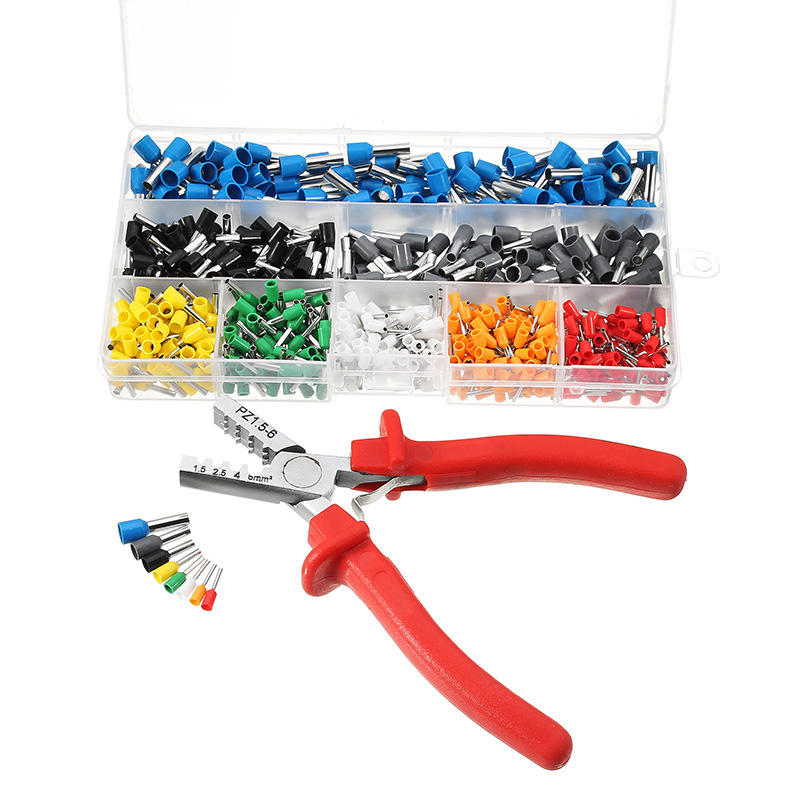 Kit de 800 embouts de câble avec pince