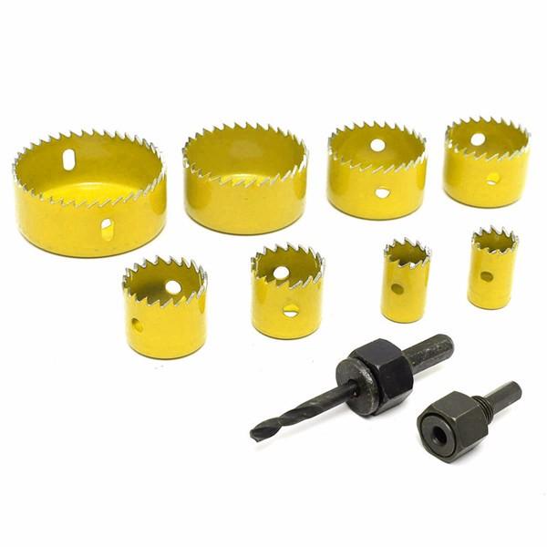 8-piece crown drill set