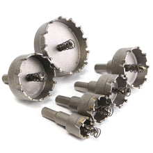Laden Sie das Bild in den Galerie-Viewer, 6-teiliges. 22 bis 65mm Hartmetall-Kronenbohrer Lochsäge - Set