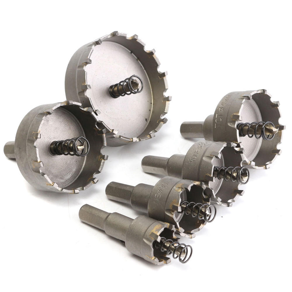 6-teiliges. 22 bis 65mm Hartmetall-Kronenbohrer Lochsäge - Set