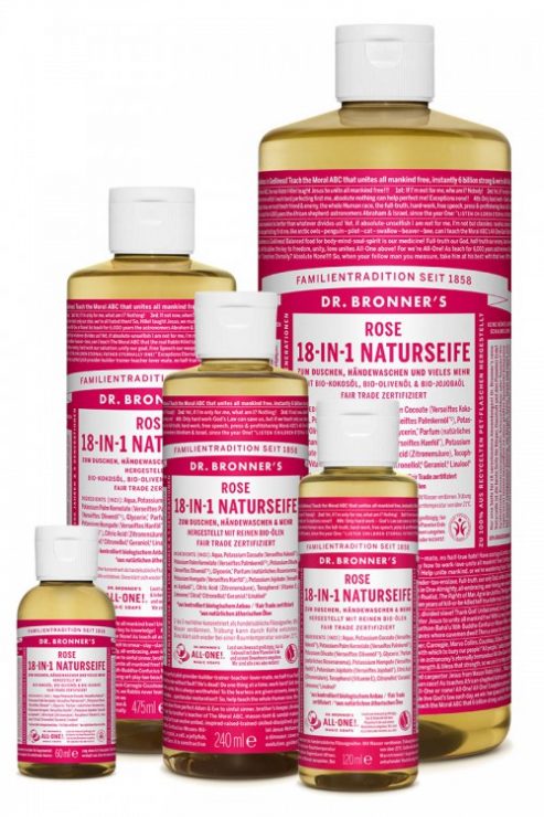 18 - in - 1 Savon liquide / Shampooing / Vaisselle, biodégradable, préserve la nature !
