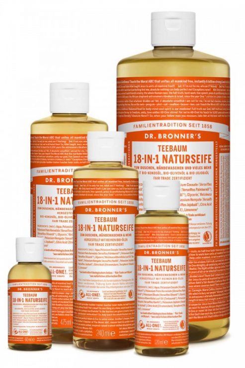 18 - in - 1 Savon liquide / Shampooing / Vaisselle, biodégradable, préserve la nature !