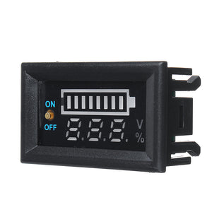 12V Voltmeter inkl. optischer Anzeige, Batterieanzeige, Stromanzeige