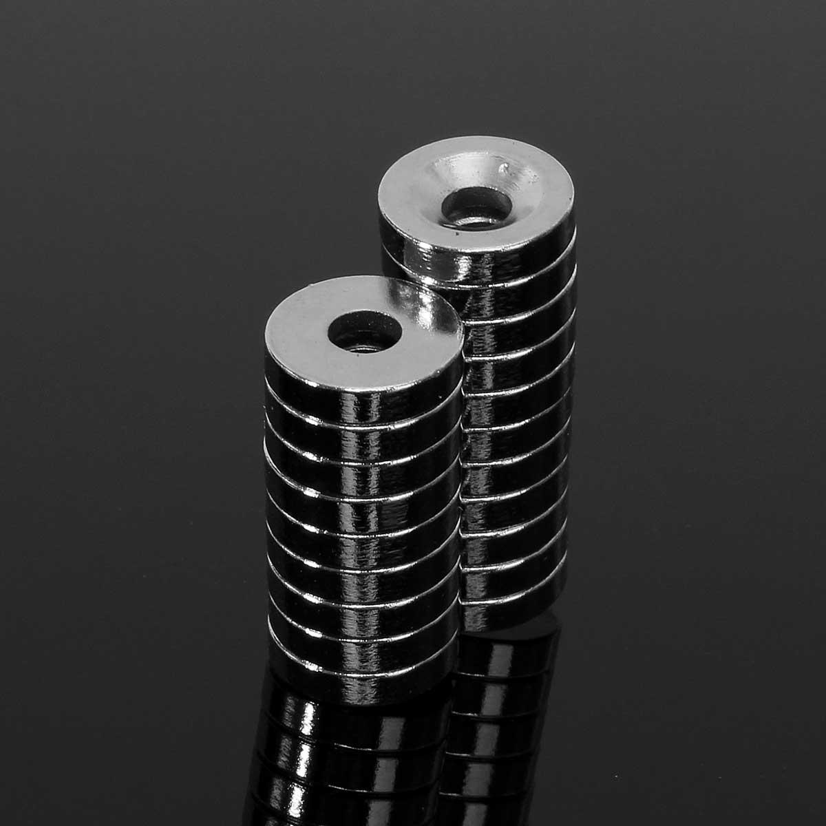 20Stk. 12x3mm Magneten mit 4mm Loch, Neodym