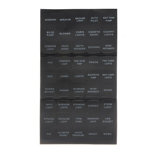 12/24V Panel mit 5 Schalter, USB, Zigarettenanschluss