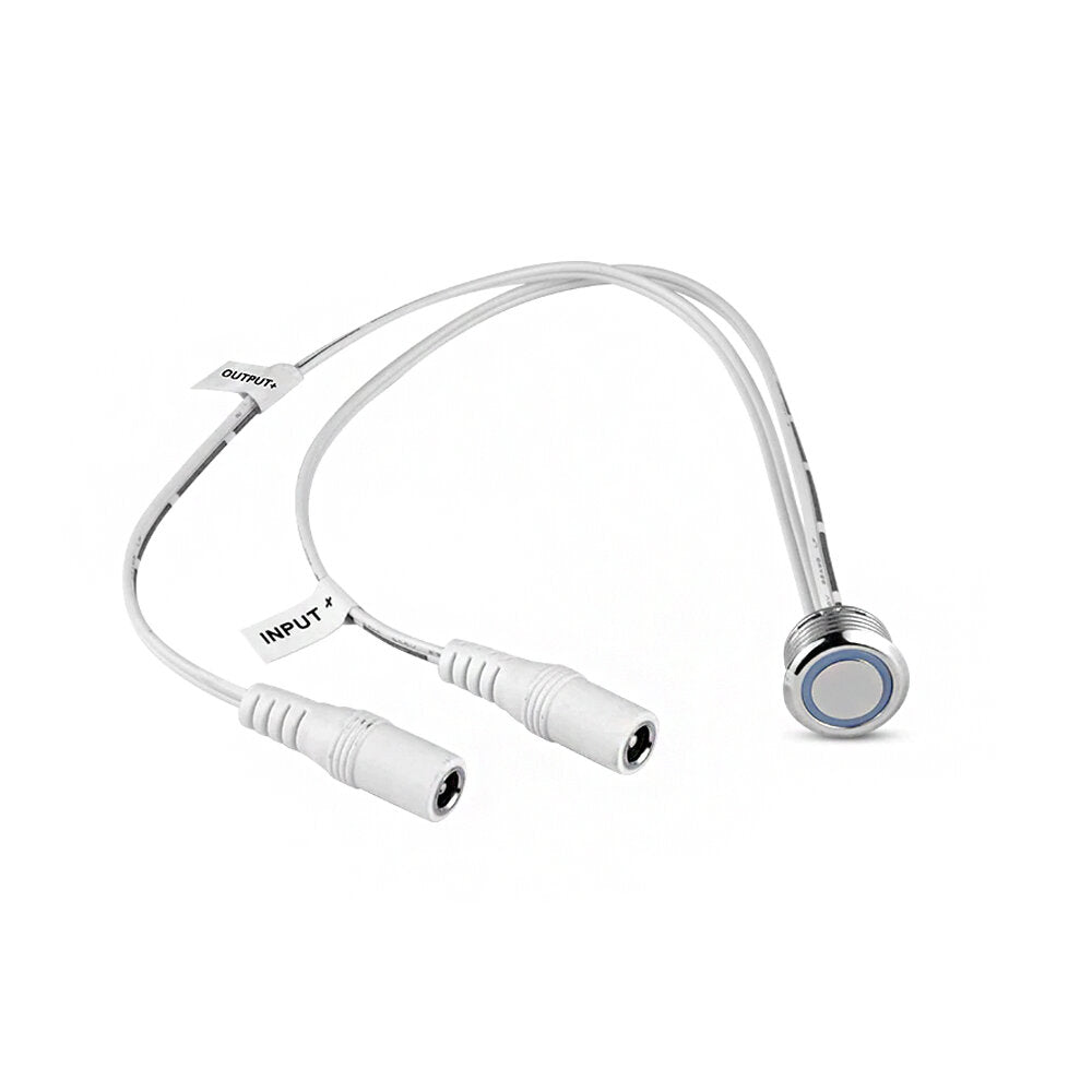 Stufenlos dimmbarer Berührungssensor - Schalter DC 5V 12V 24V z.B. für LED-Leuchtband inkl. blauer Ring der leuchtet
