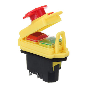 Maschinenschalter (Taster), Start / Stop, 230V IP55, 4 Pin mit Notausfunktion