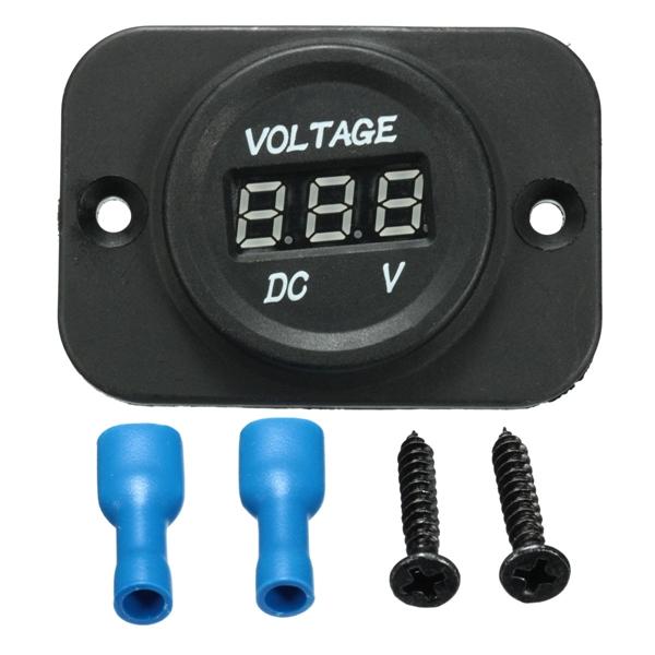 LED Voltmeter / Voltanzeige, 12V - 24V