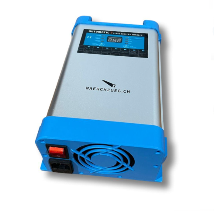 Ladegerät 230V zu 12V, 20A oder 40A, Umschaltbar Lithium, Gel, AGM, Nasszellen, für 1 oder 2 Batterien