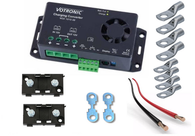 Votronic VCC 1212-30 Ladebooster, 12V/30A, Set inkl. Kabel und Sicherungen