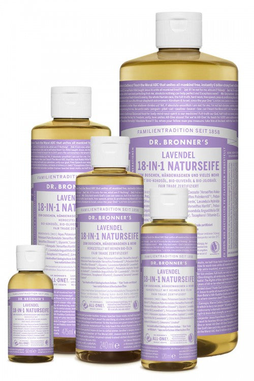 18 - in - 1 Savon liquide / Shampooing / Vaisselle, biodégradable, préserve la nature !