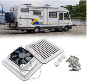 12V-Lüftungsventilator Weiss für Seitenabluft, Staubdicht
