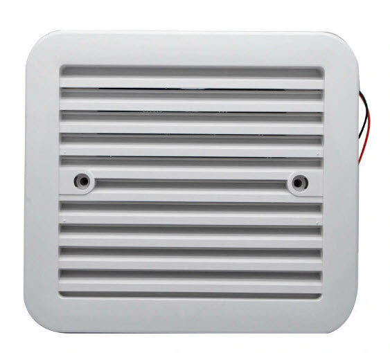 12V-Lüftungsventilator Weiss für Seitenabluft, Staubdicht