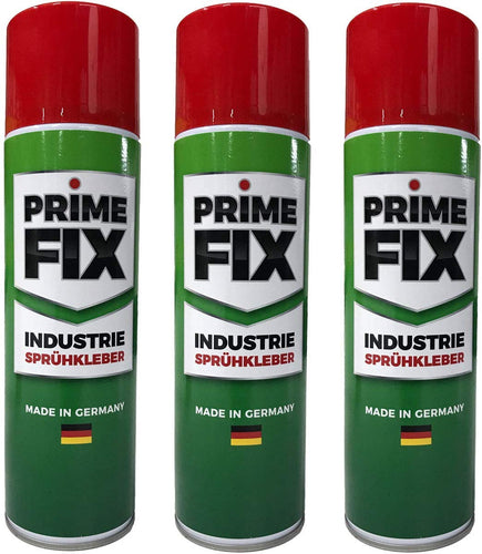 3 x Prime FIX Sprühkleber - Industriekleber - extra stark 500ml