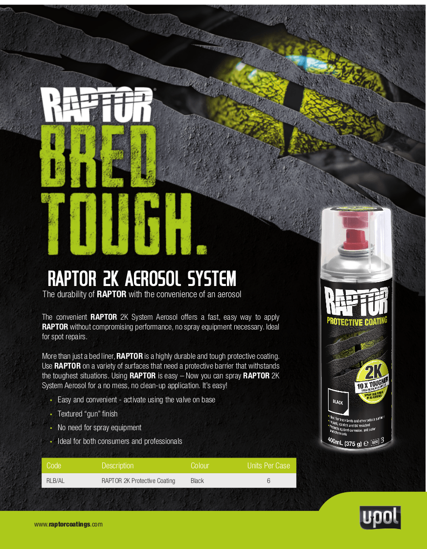 Raptor 2-K Spraydose 400ml