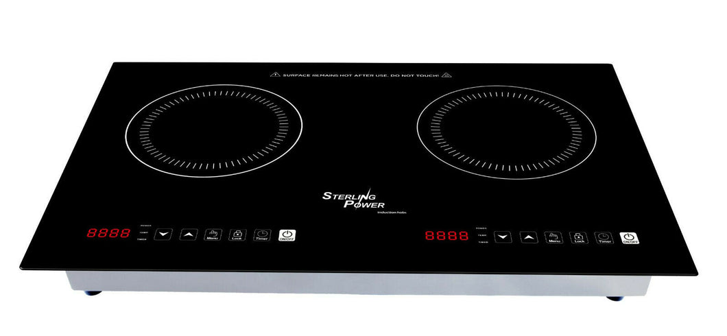 STERLING POWER Induktions Herdplatte side-by-side 1800W und 1800W, 2 Platten