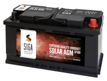 Laden Sie das Bild in den Galerie-Viewer, 100Ah AGM Solarbatterie AKKU für Photovoltaik, Insel oder Solar Anlagen, Wohnmobil, Camper