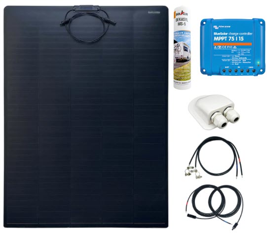 180 Watt Flexi Wohnmobil Camping Solaranlage, 12 Volt SET