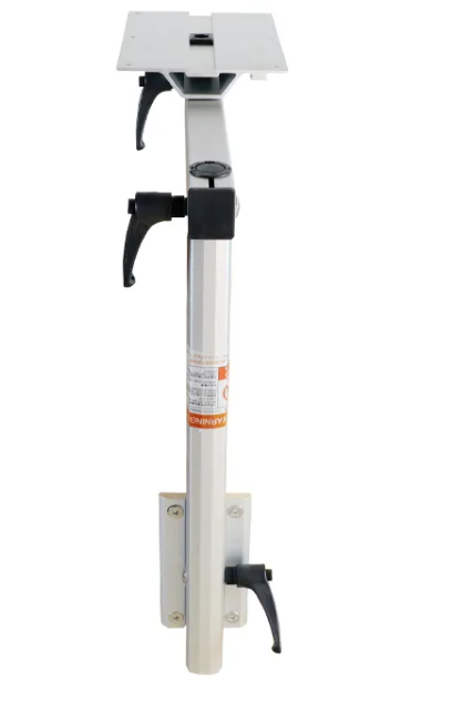 Table holder, rotatable and removable, aluminum, table leg