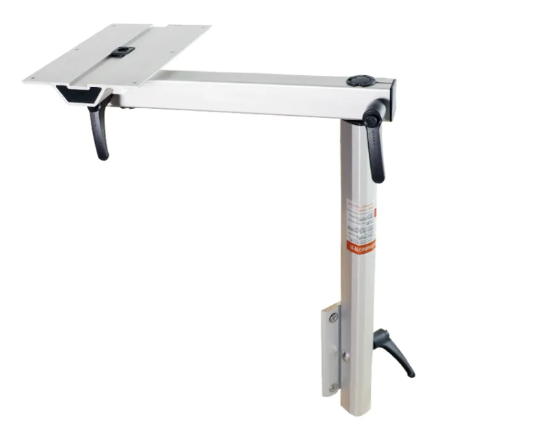 Table holder, rotatable and removable, aluminum, table leg