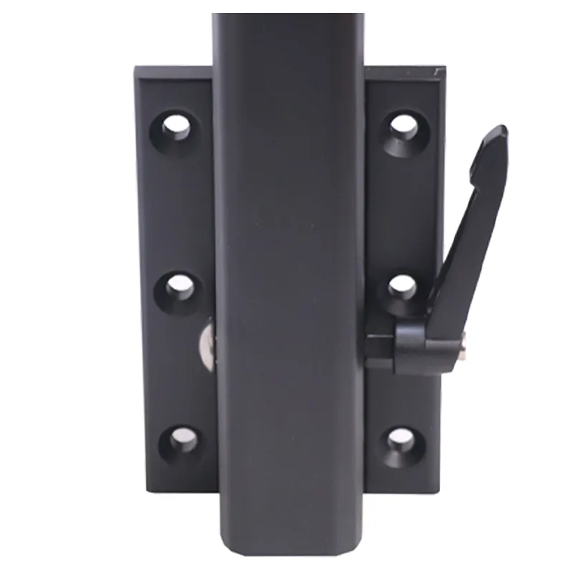Support de table noir, pivotant et amovible, aluminium, pied de table