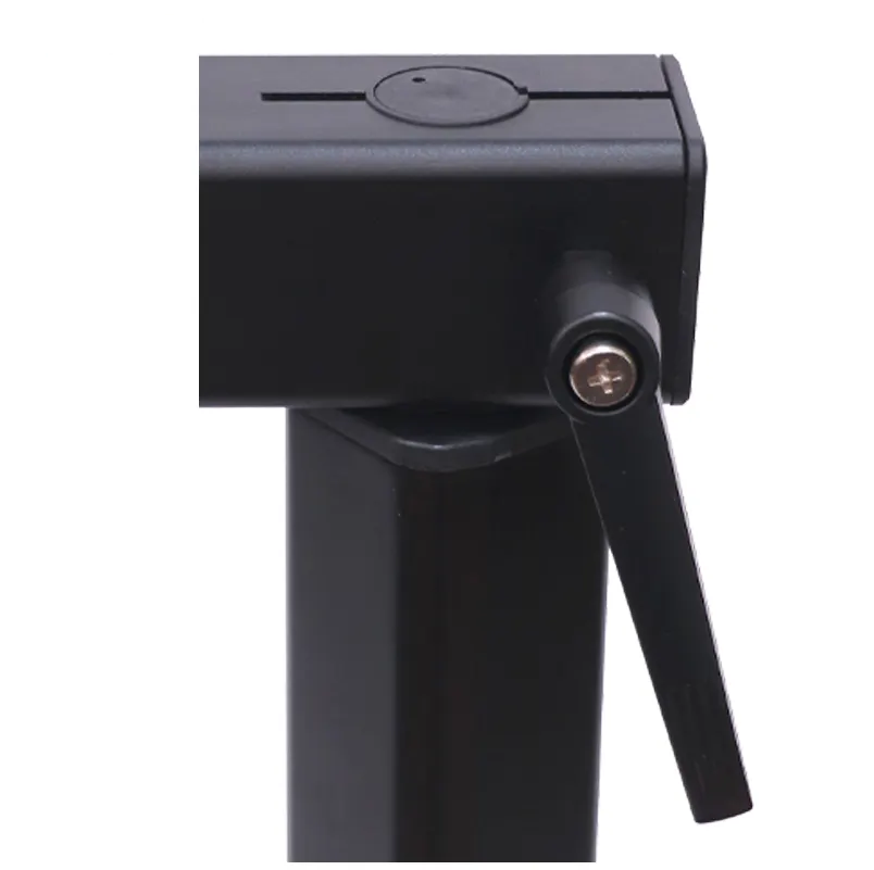 Support de table noir, pivotant et amovible, aluminium, pied de table