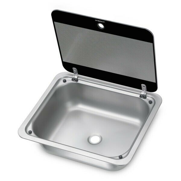 DOMETIC SQUARE SINK WITH GLASS COVER (CE-99 B410)