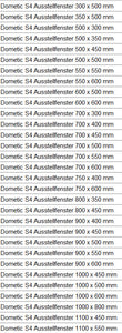 Dometic S4 Ausstellfenster div. Grössen